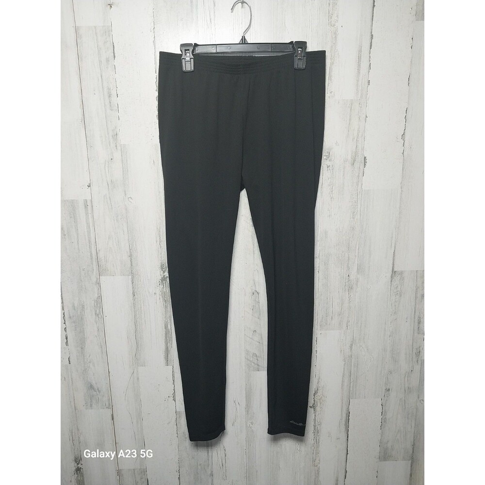 Eddie Bauer Women's Large Black Base Layer Pants